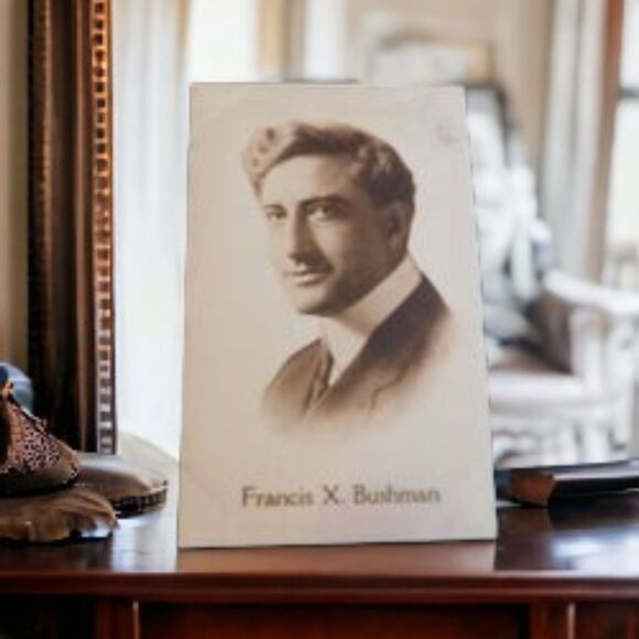 Postcard  Francis X Bushman Original Vintage 1910's Silent Photo Ben Hur Used - Picture 1 of 3